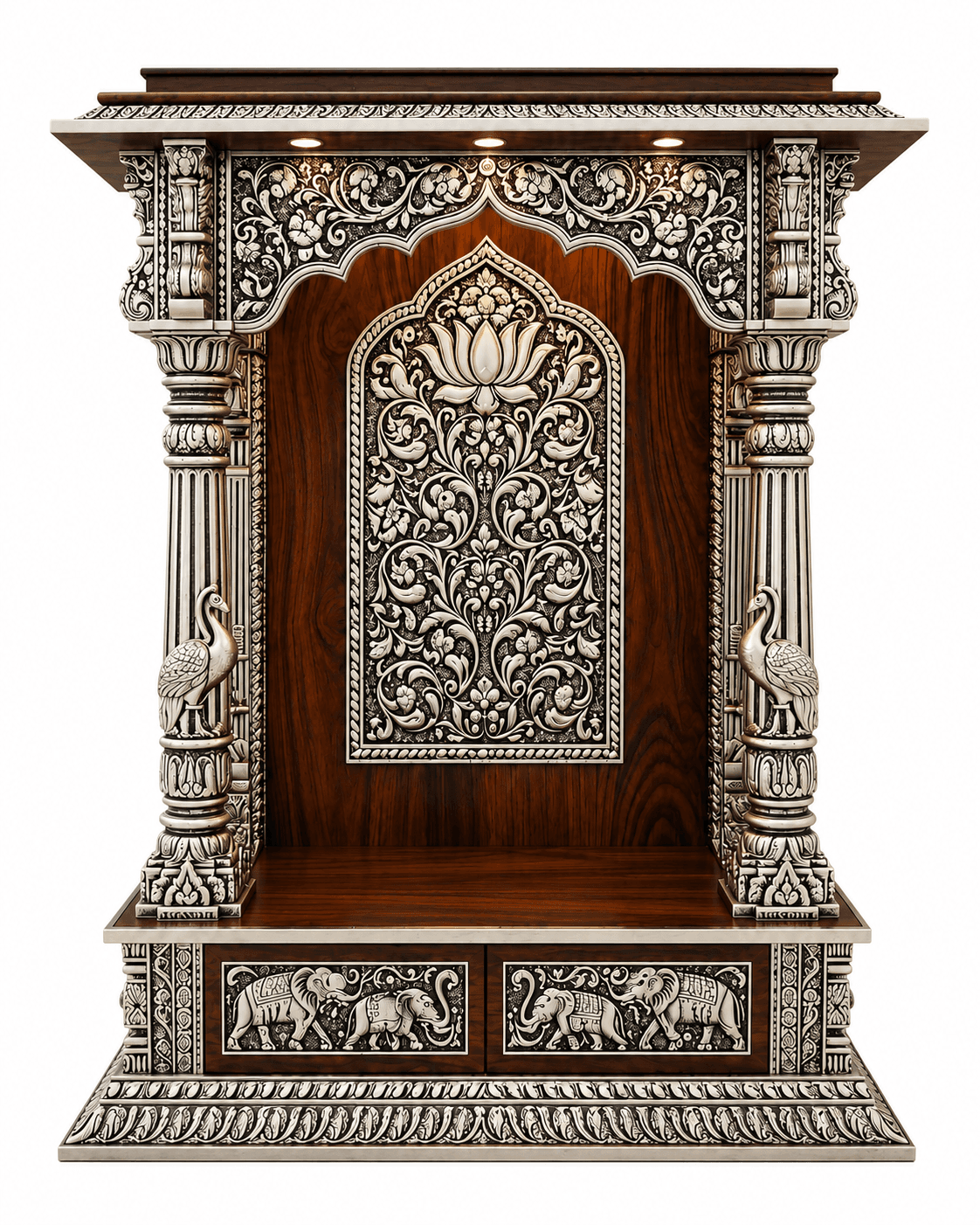 Silver Lotus mandir