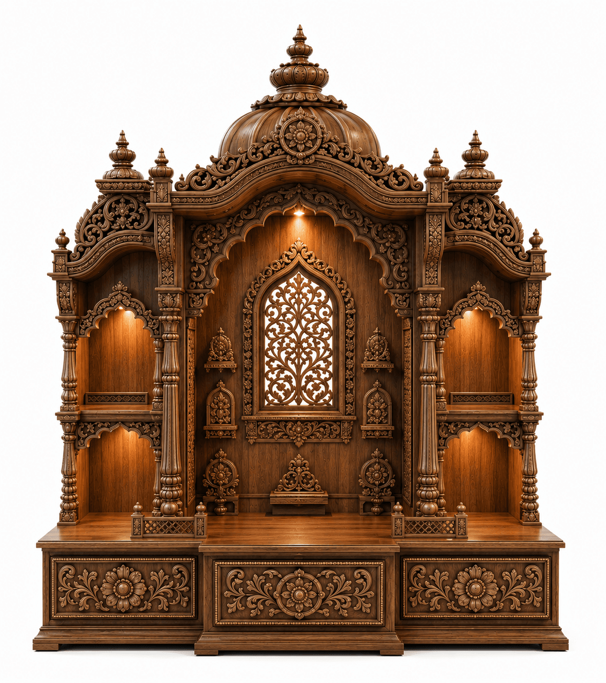 Royal Walnut mandir
